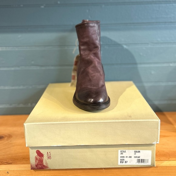 A.S.98 Jase Ankle Bootie- Eggplant - Picture 2 of 4
